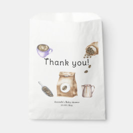 Bolsa De Papel Un bebé está preparando la Copa de Café Baby Showe