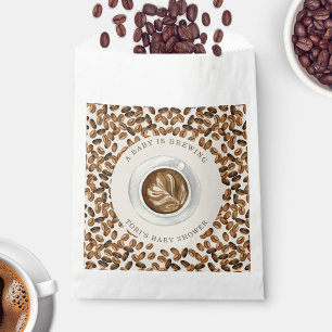 Bolsa De Papel Un bebé prepara café Baby Shower