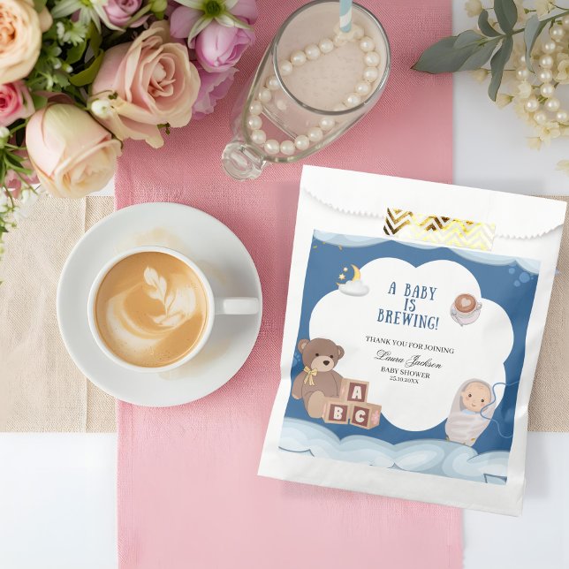 Bolsa De Papel Un bebé prepara café Baby Shower (Subido por el creador)