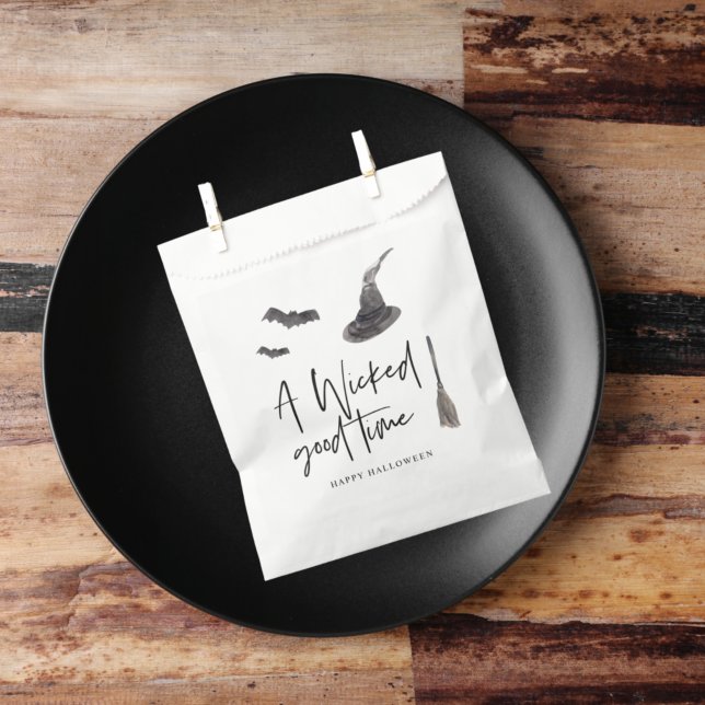 Bolsa De Papel Un buen momento malvado | Feliz Halloween (Subido por el creador)