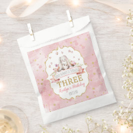 Bolsa De Papel Un conejo cumple tres años