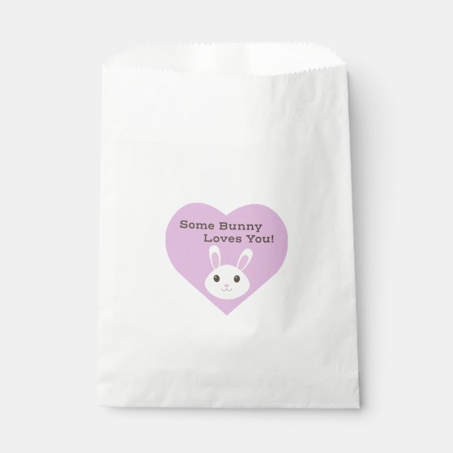 Bolsa De Papel Un conejo te ama (Anverso)