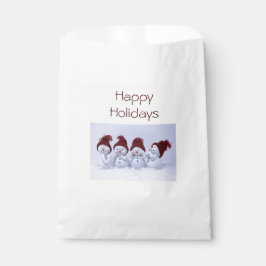 Bolsa De Papel Un cuarteto de muñecos de nieve