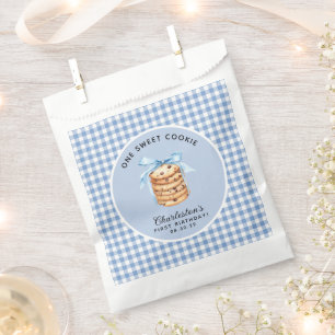 Bolsa De Papel Un dulce Cookie First Boy Cumpleaños