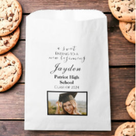 Bolsa De Papel Un dulce final a una nueva foto de graduación
