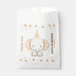 Bolsa De Papel Un elefante salvaje un lindo cumpleaños