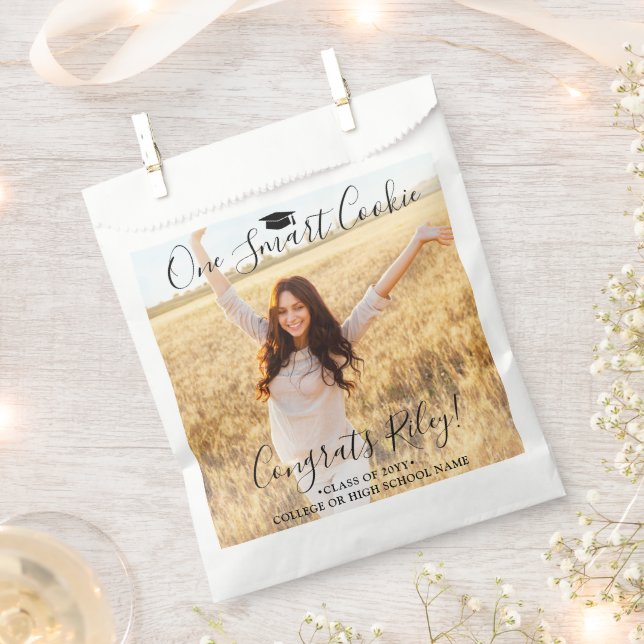 Bolsa De Papel Un elegante Cookie Script Sencillo Famoso (Cortado)