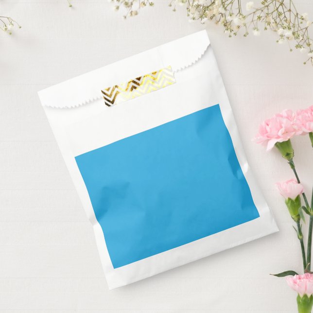 Bolsa De Papel un fondo azul con un gato blanco y negro (Sellado)