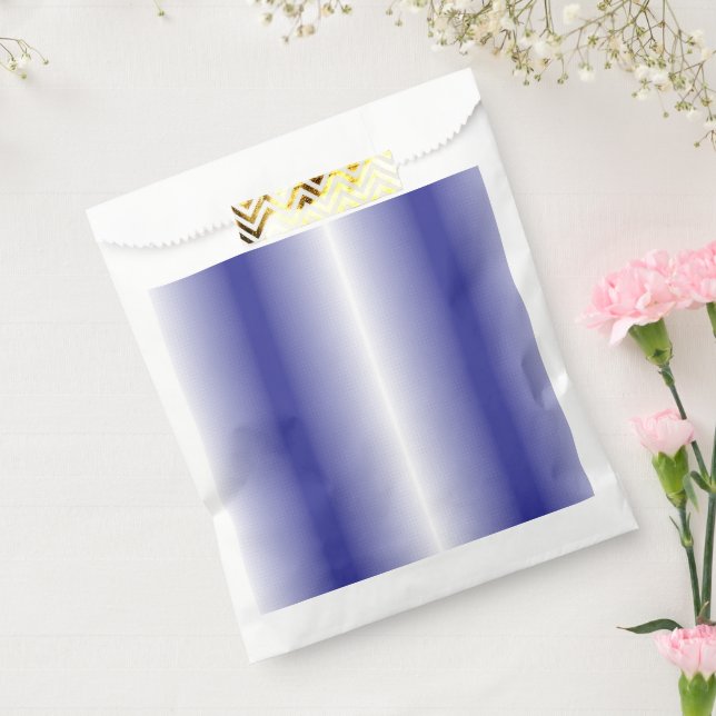 Bolsa De Papel Un intrincado patrón geométrico azul con simétrico (Sellado)