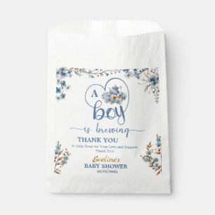 Bolsa De Papel Un niño está preparando un té, Baby Shower gracias