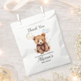 Bolsa De Papel Un Oso Neutral De Género Gracias Por Favorecer Las