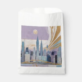 Bolsa De Papel Un paisaje urbano lunar