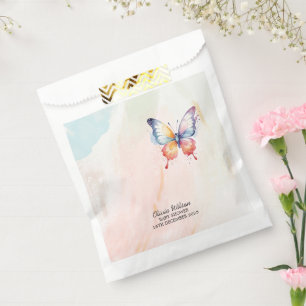 Bolsa De Papel Un pequeño Baby Shower de mariposa pintoresca