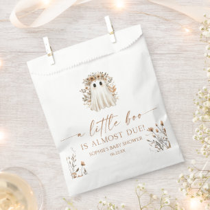 Bolsa De Papel Un pequeño Boo Fantasma Flor salvaje Baby Shower