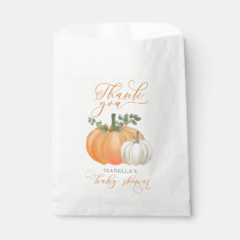 Bolsa De Papel Un pequeño calabaza Cae en el otoño de Baby Shower