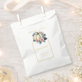 Bolsa De Papel Un pequeño calabaza en el otoño de la floral Baby