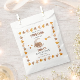 Bolsa De Papel Un Pequeño Dinosaurio Está En Camino De Baby Showe