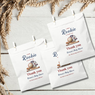 Bolsa De Papel Un pequeño novato en camino - Baby Shower de béisb