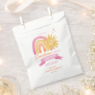 Bolsa De Papel Un pequeño rayo de luz solar Chica Baby Shower