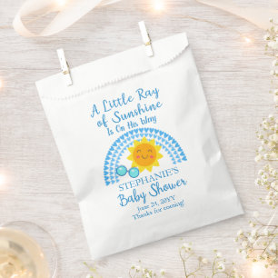 Bolsa De Papel Un pequeño rayo de Sunshine Boy Baby Shower