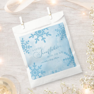 Bolsa De Papel Un pequeño Snowflake Winter Wonderland Baby Shower