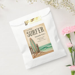 Bolsa De Papel Un pequeño surfista vintage Baby Shower