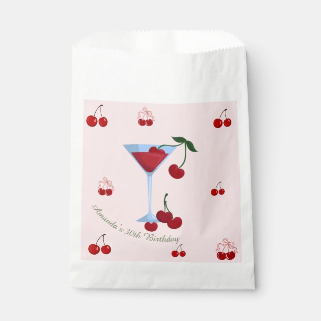 Bolsa De Papel Un Poco Más Viejo Cumpleaños Cherrytini (Anverso)