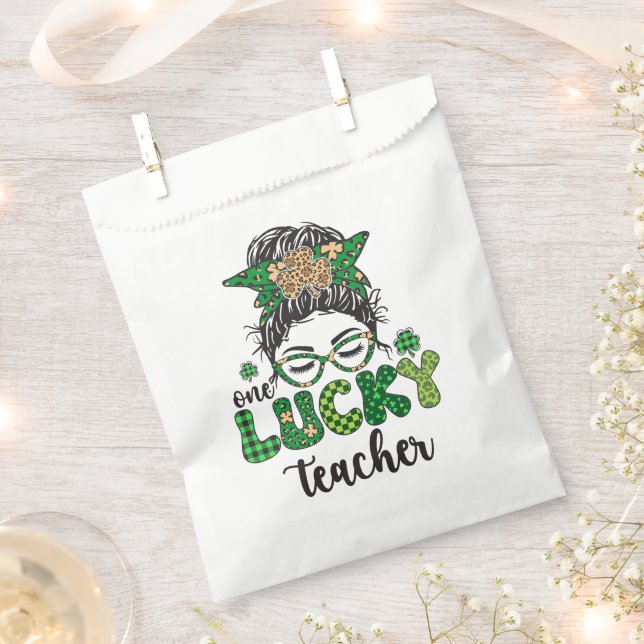 Bolsa De Papel Un profesor afortunado - Día de San Patricio (Cortado)