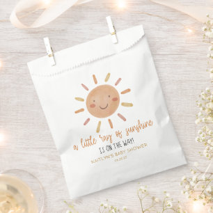 Bolsa De Papel Un Rayo Pequeño De Sol Amarillo Baby Shower