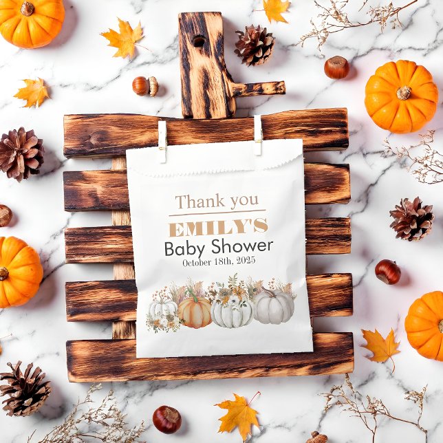 Bolsa De Papel Una calabaza está en camino - Baby Shower (Subido por el creador)