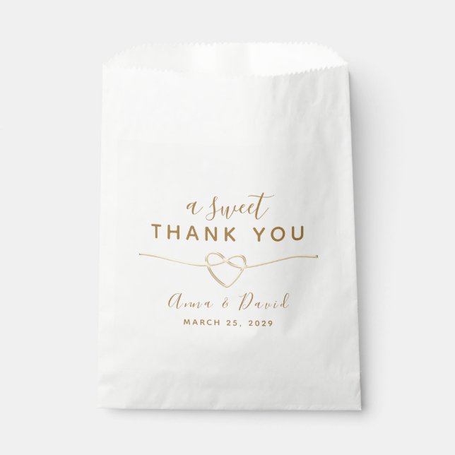 Bolsa De Papel Una dulce boda de agradecimiento (Anverso)