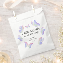 Bolsa De Papel Una mariposa pequeña está de camino a Baby Shower