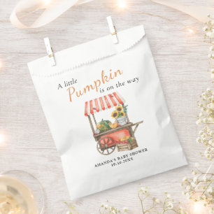 Bolsa De Papel Una pequeña calabaza está en camino Baby Shower