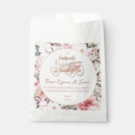Bolsa De Papel Una vez la Princesa Rosa Baby Shower