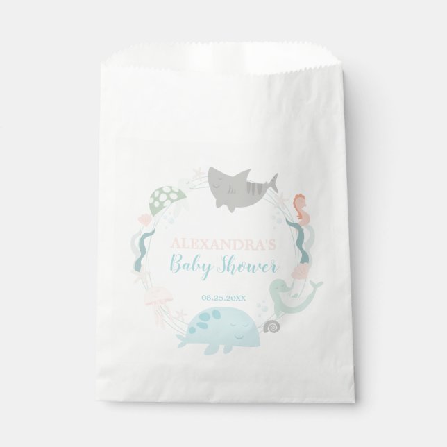 Bolsa De Papel Under the Sea Baby Shower (Anverso)