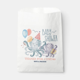Bolsa De Papel Under the Sea Octopus Baby Shower Gracias