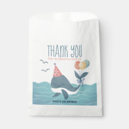Bolsa De Papel Under the Sea Whale Birthday Gracias