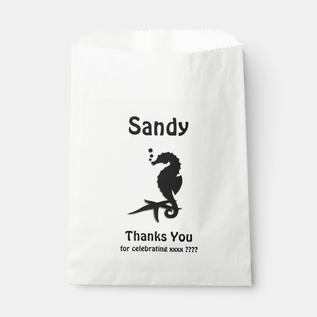 Bolsa De Papel Underwater Gracias por celebrar la bolsa Goodie (Anverso)