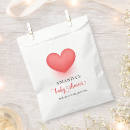 Bolsa De Papel Único Pequeño Corazón San Valentín Baby Shower