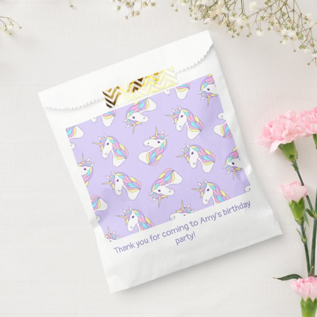 Bolsa De Papel Unicorn Púrpura (Sellado)