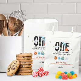 Bolsa De Papel Uno con los elementos primer cumpleaños