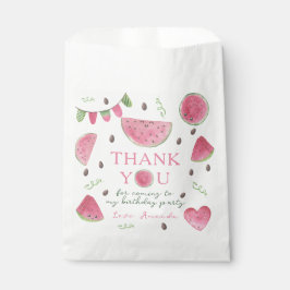 Bolsa De Papel Uno en Melón Chica Cumpleaños gracias