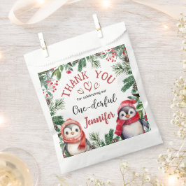 Bolsa De Papel UNO maravilloso | Navidades de pingüino 1º cumplea