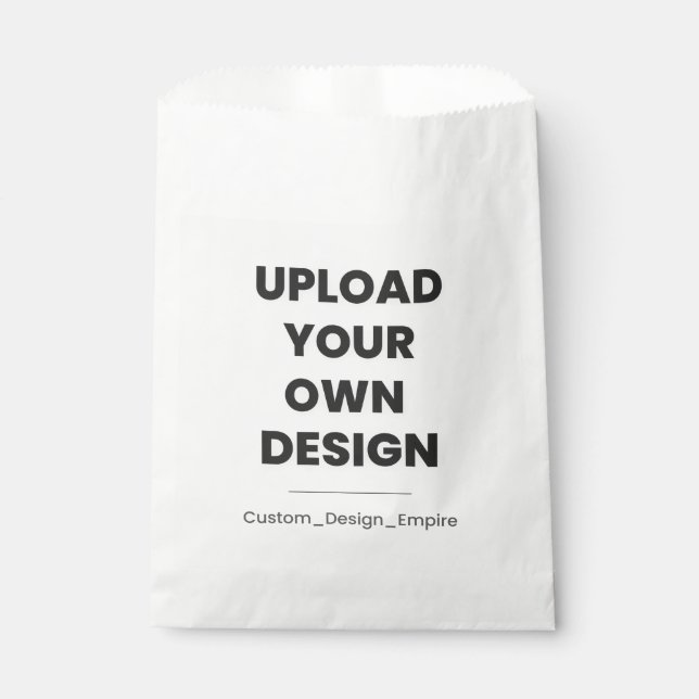 Bolsa De Papel Upload Your Own Design Here | Custom Template (Anverso)