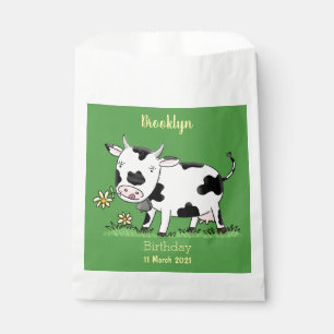 Bolsa De Papel Vaca corta en ilustracion personalizado de campo v