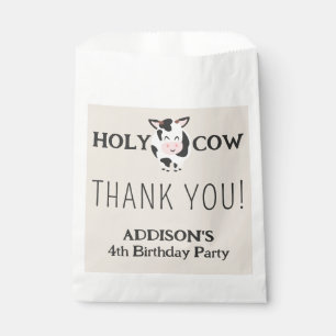 Bolsa De Papel Vaca Santa Gracias Fiesta De Animales Agrícolas