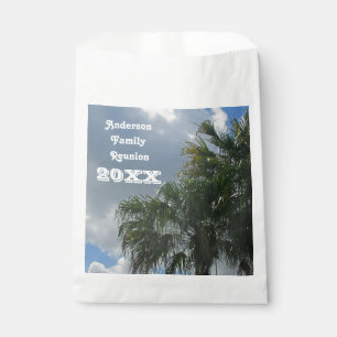 Bolsa De Papel Vacaciones en isla tropical de palmeras de Reunión