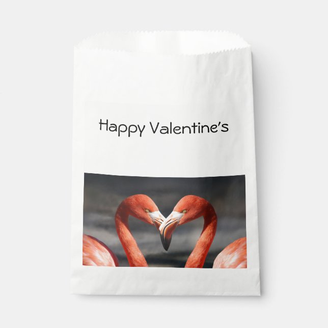 Bolsa De Papel Valentine Flamingo (Anverso)