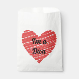 Bolsa De Papel Valentine Red Happy heart romance graphic