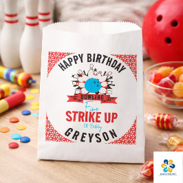 Bolsa De Papel ¡Vamos a Bowling! Fiesta de Cumpleaños Divertida p